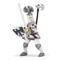 White Knight figurine with crest