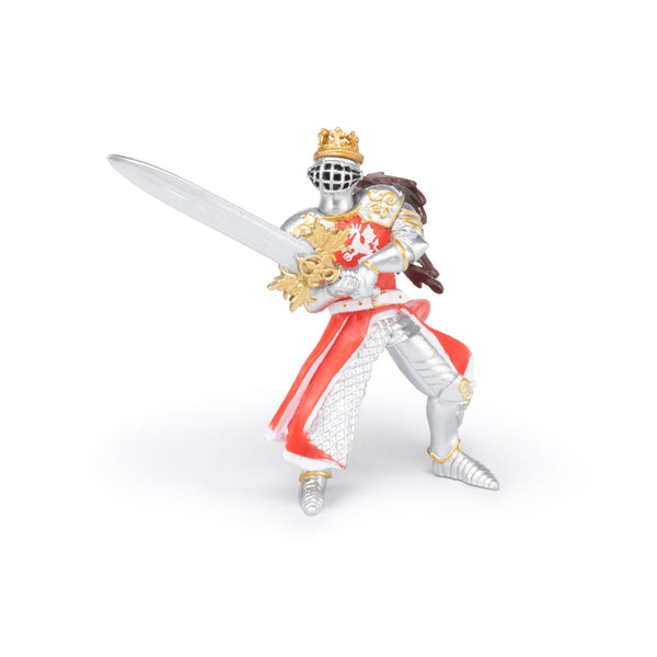Figurine Roi au dragon à l'épée Papo - personnage médiéval