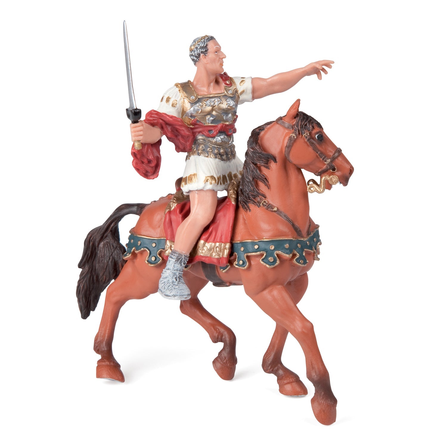 Figurine Cheval de César Papo - personnage historique