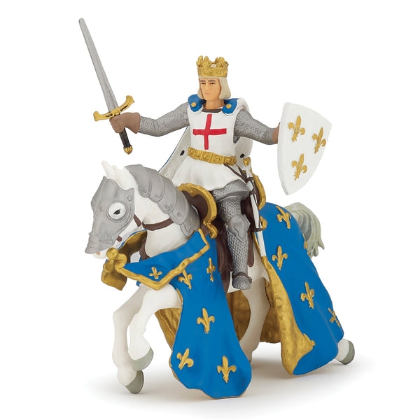 Figurine Saint Louis et son cheval Papo - personnage historique