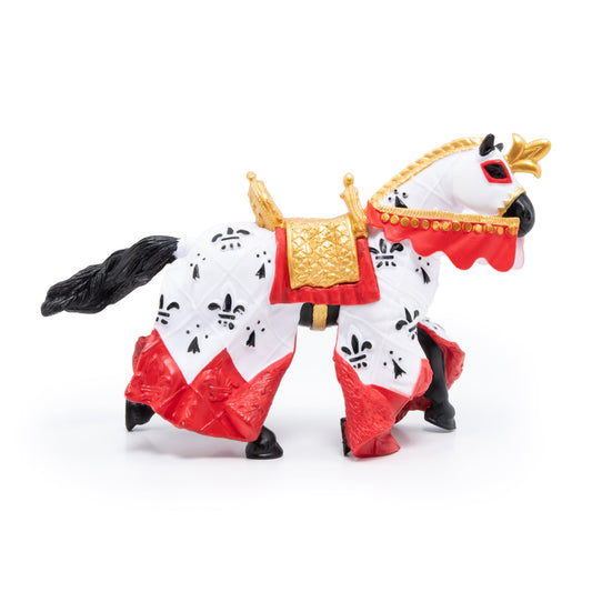 Figurine Cheval du roi Arthur rouge