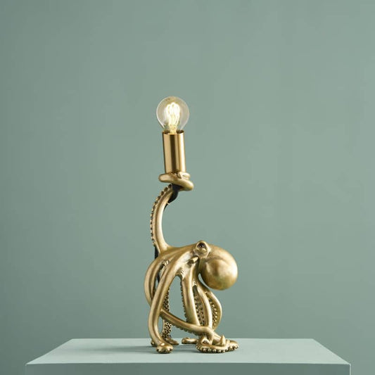 Baby Otto Octopus Table Lamp Gold