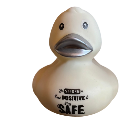 White Message Duck