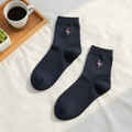 Embroidered Flamingo Socks