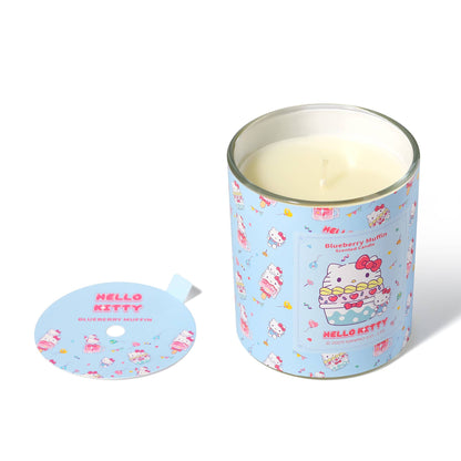 Originele Hello Kitty-kaars met print, geur van bosbessenmuffin.