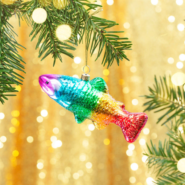 Regenboogforel kerstbal