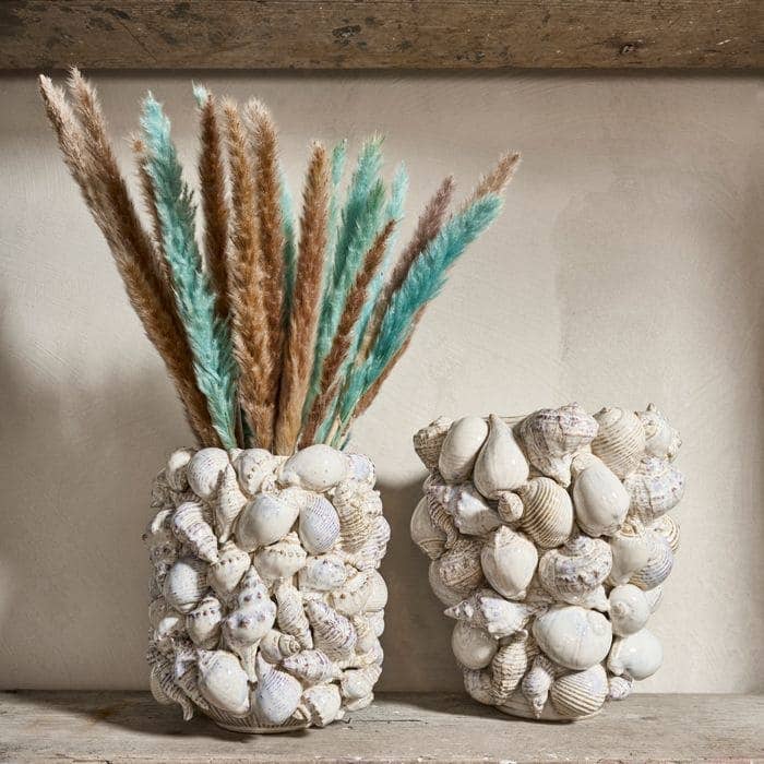 Vase Coquillages, Grès Naturel M