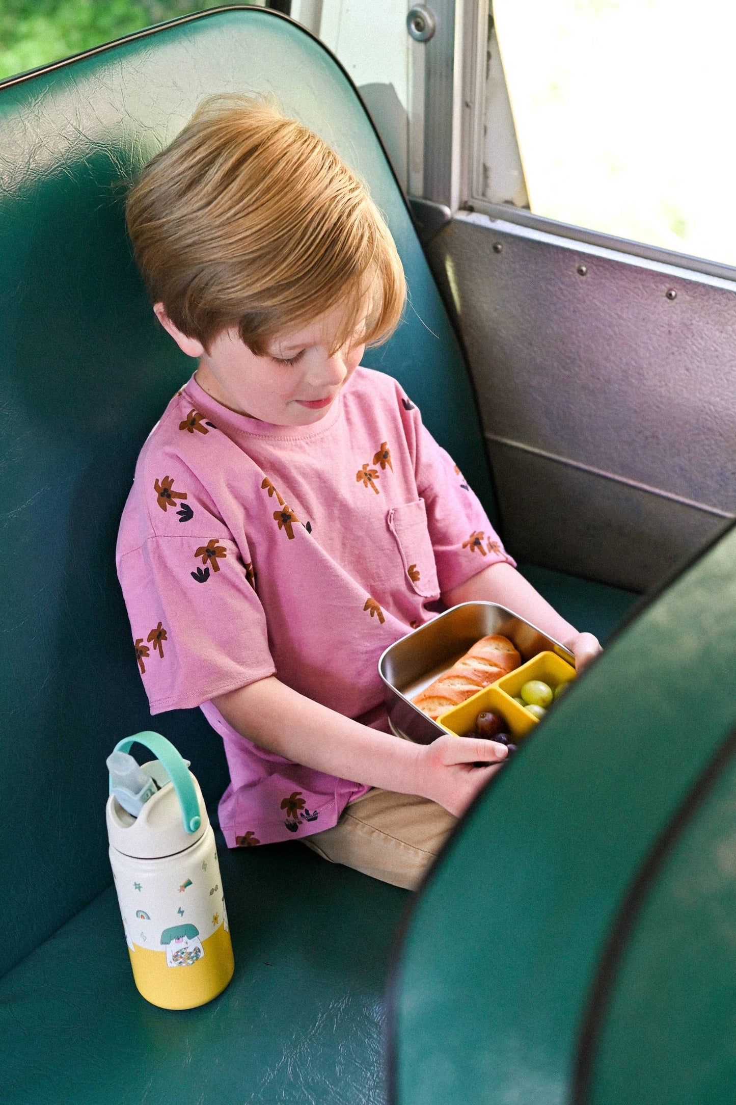 Stainless Steel Insulated Water Bottle for Children with Fun Dog Design