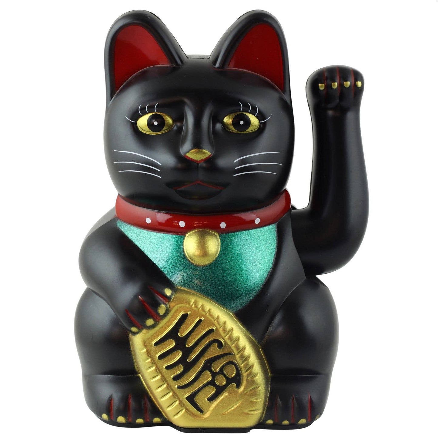 Lucky black cat 15cm