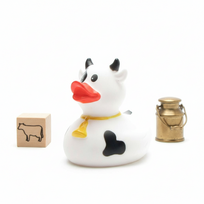 Canard Vache noire et blanche