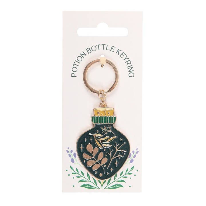 Porte-clés Bouteille de Potion de Sorcière Verte