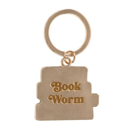 Book Worm Keychain