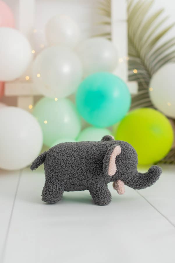 Grey Baby Elephant Plush 
