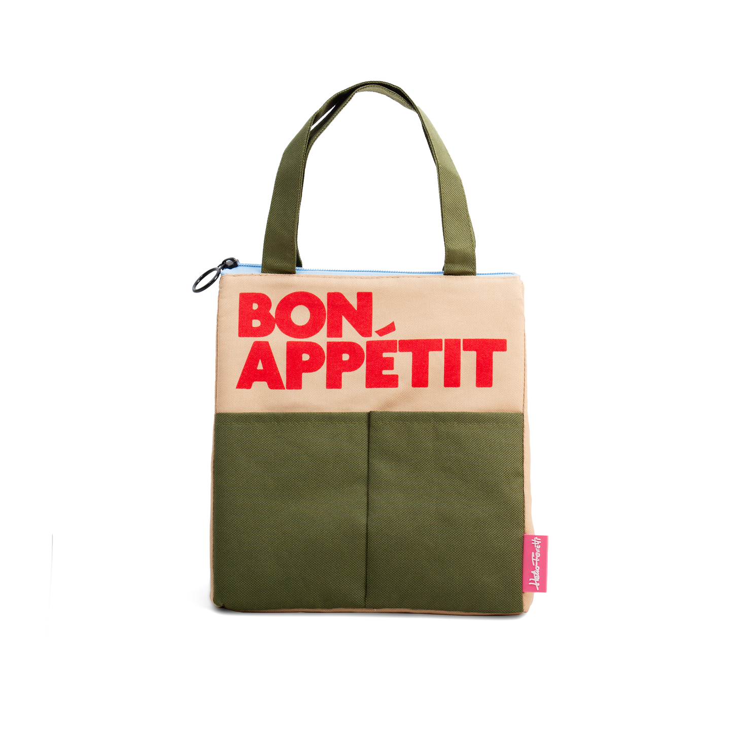 Sac à Déjeuner Bon Appétit Vert Helio Ferretti Vue 2
