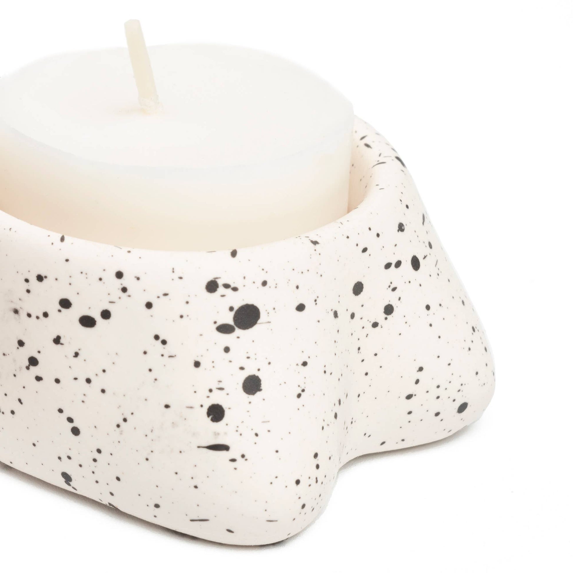 Lot de 2 Bougeoirs Tits Blancs Petite Taille Helio Ferretti Vue 3