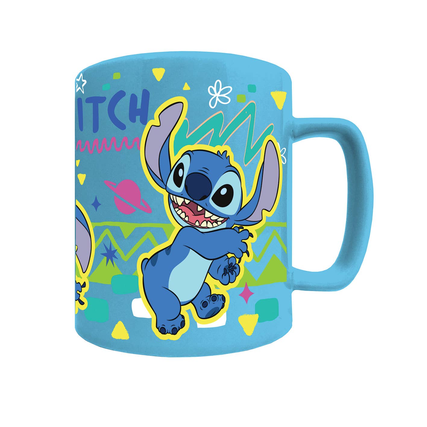 Fuzzy Lilo &amp; Stitch Mug - Stitch Face