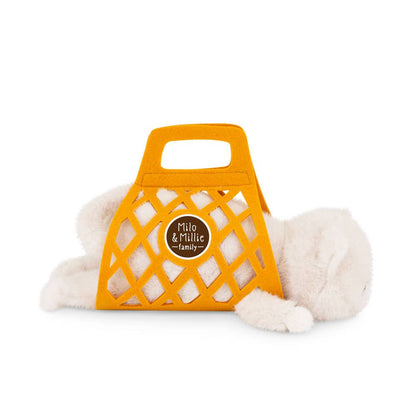 Milo &amp; Millie Plush Toy, Milo the White Cat (35 cm) - 0+