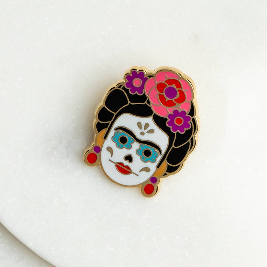 Frida Day of the Dead Pin