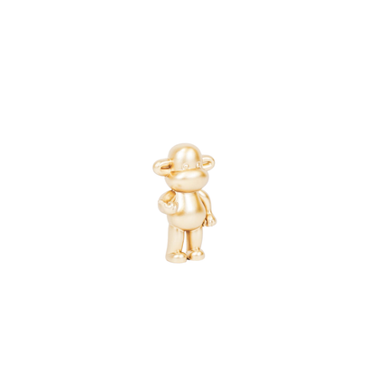 Ornament - Hanging Loose Monkey Figurine 'The Legend' - Polyresin - Gold - 11x7x19cm