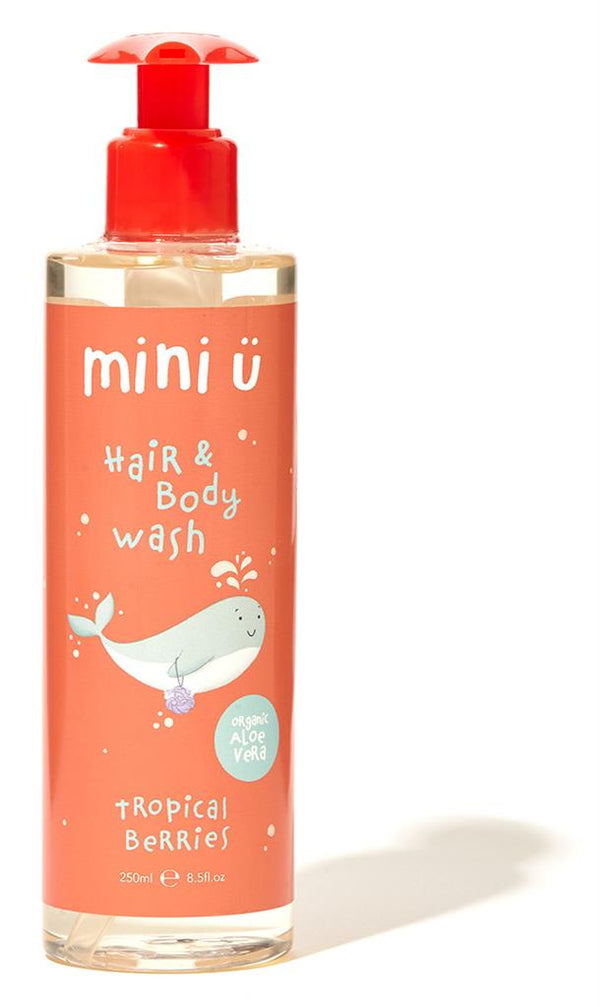 Shampoo en douchegel met tropische bessensmaak