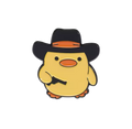 Pin's Canard Jaune Cowboy
