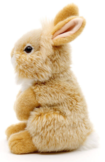 Peluche Lapin angora, debout (beige)