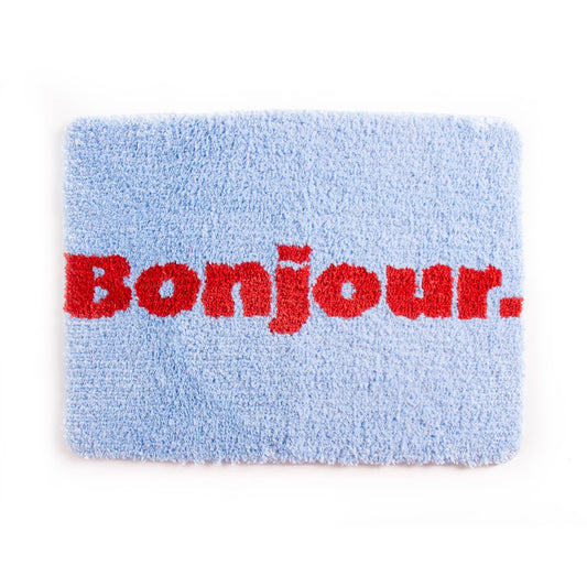 Tapis de Bain Bonjour. Bleu Clair Helio Ferretti Vue 1
