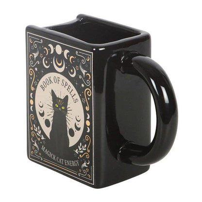Mug en forme de livre « Chat Noir Magick : Livre des Sorts »