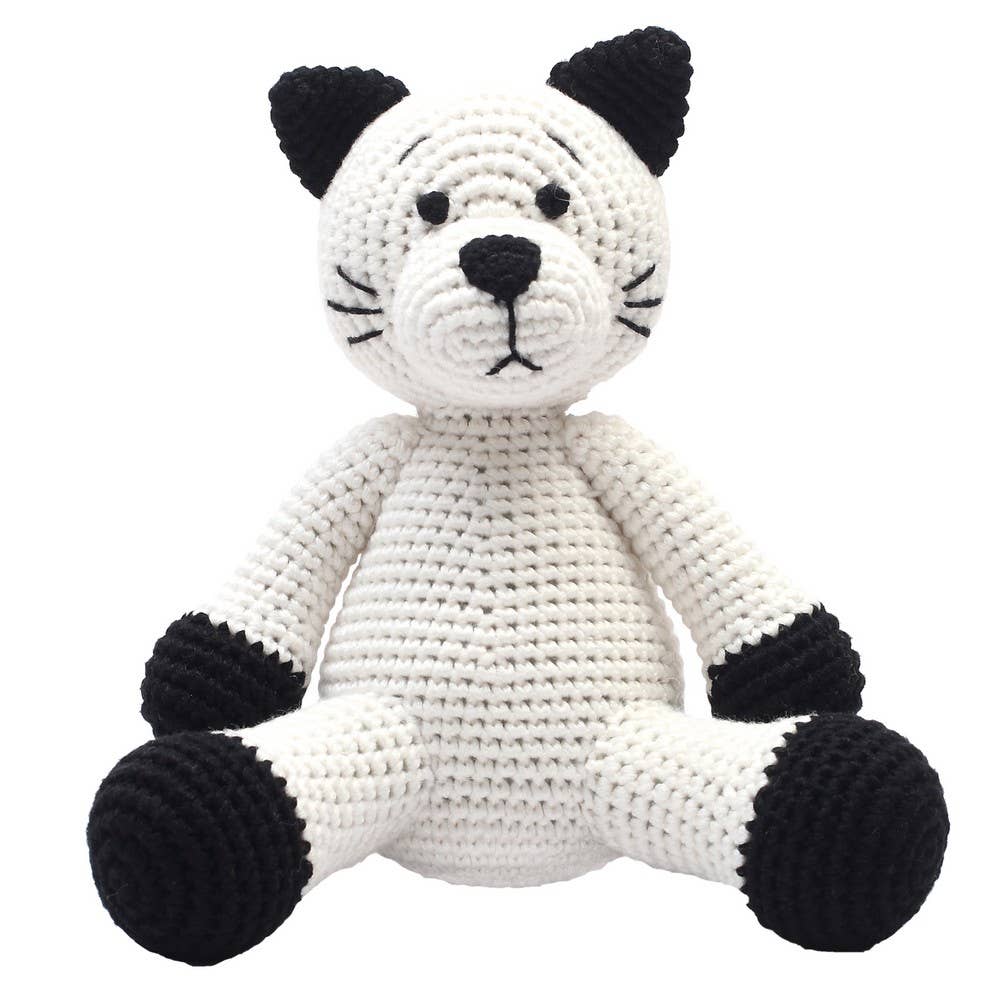 XL Crochet Plush - White Cat
