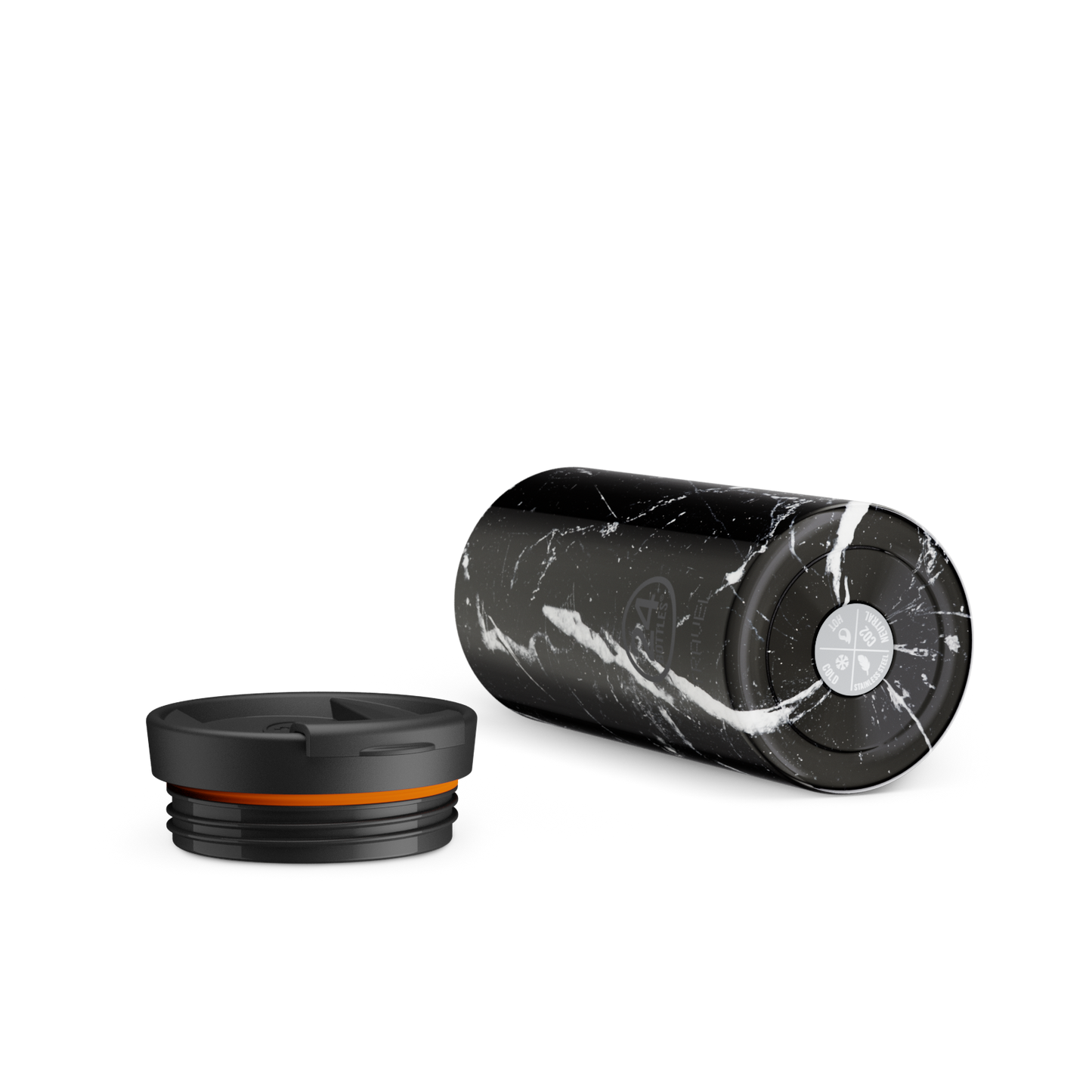 Travel Tumbler | Black Marble - 600 ml