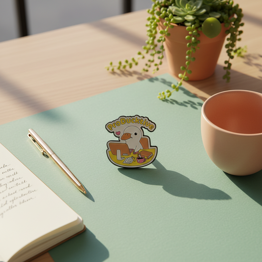 White Duck Pin "ProDucktive"