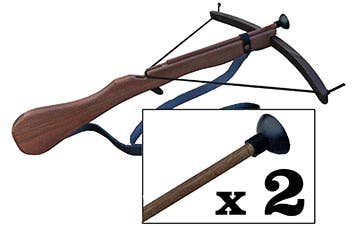 ARBALETE L + 2 FLÈCHES - KALID MEDIEVAL