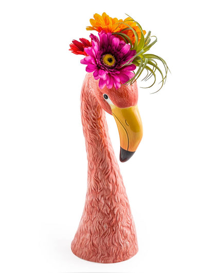 Large Flamingo Head Vase