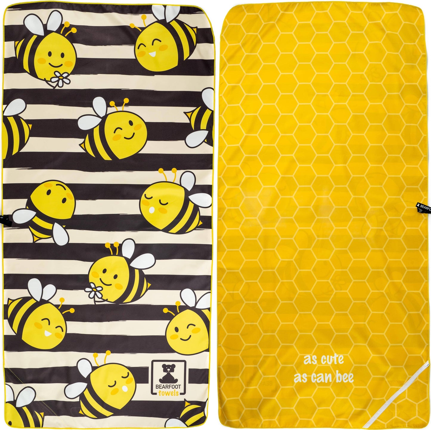 Large microfiber beach towel - Bee