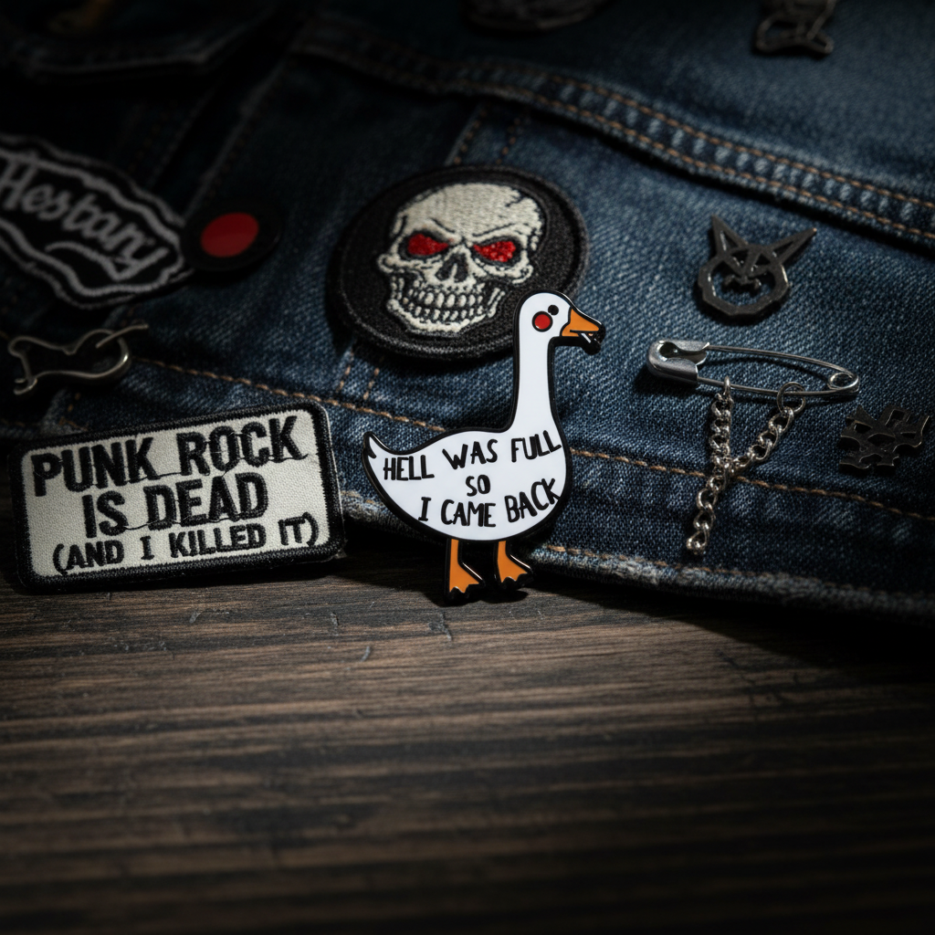 White Duck Pin "Hell was full so I came back"