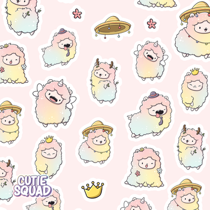 Cute Llama | Sticker Sheet