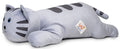 Coussin Peluche Chat Gris Ultra Uni