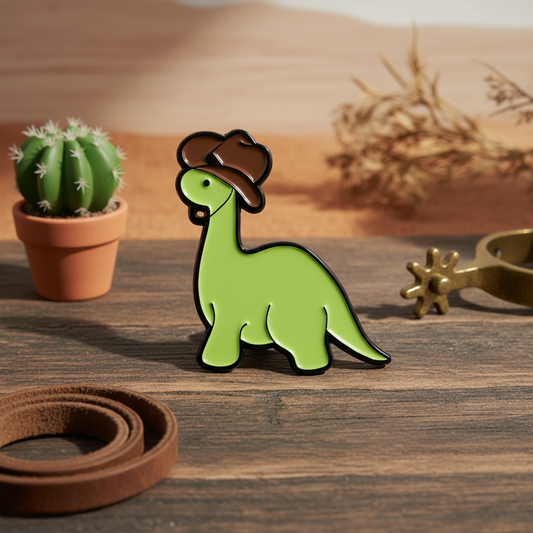 Pin's Diplodocus Cowboy