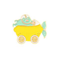 Pin’s Grenouille qui conduit un Citron