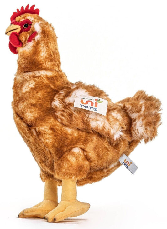 Peluche Poule brune