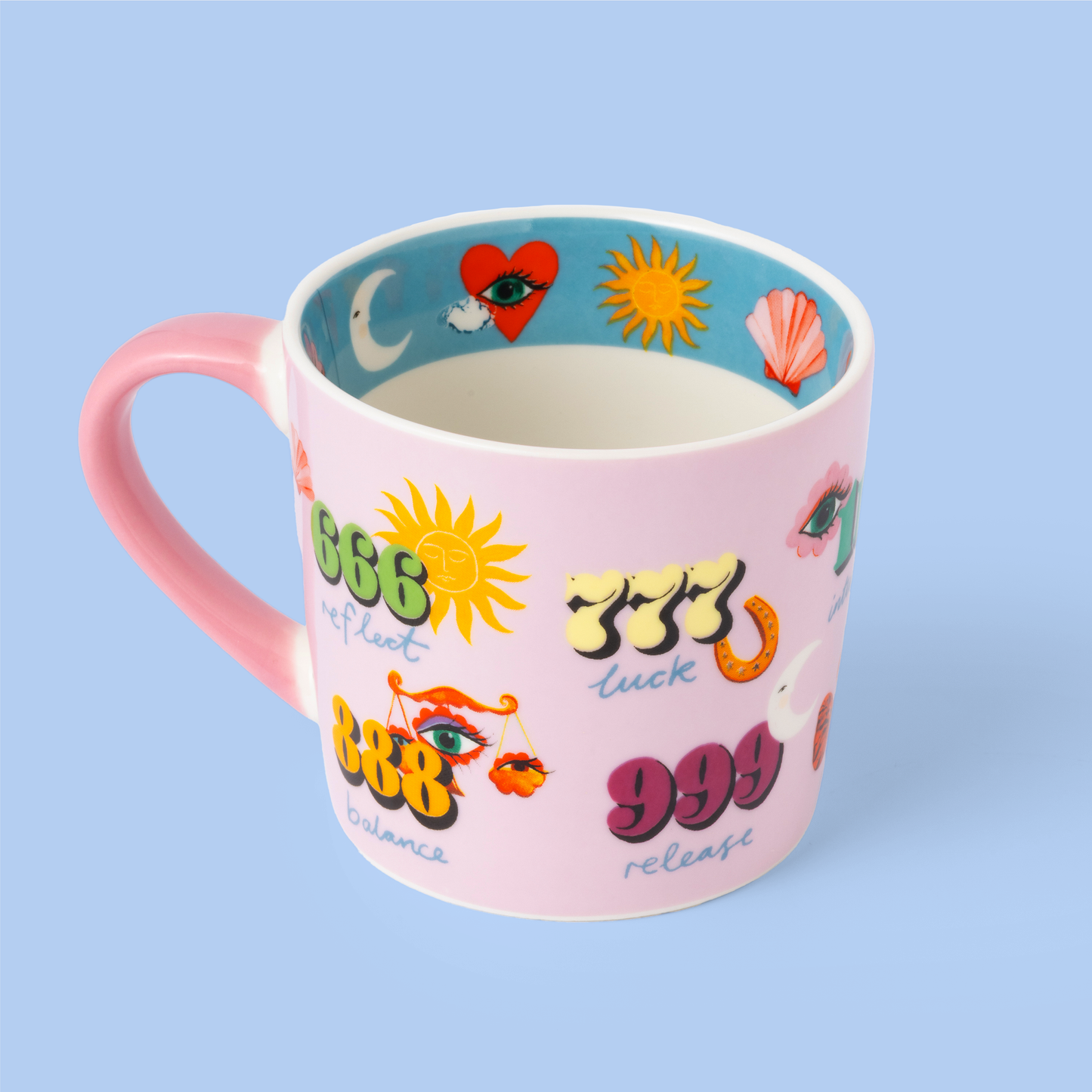 Tasse Rose avec Numéros Angéliques