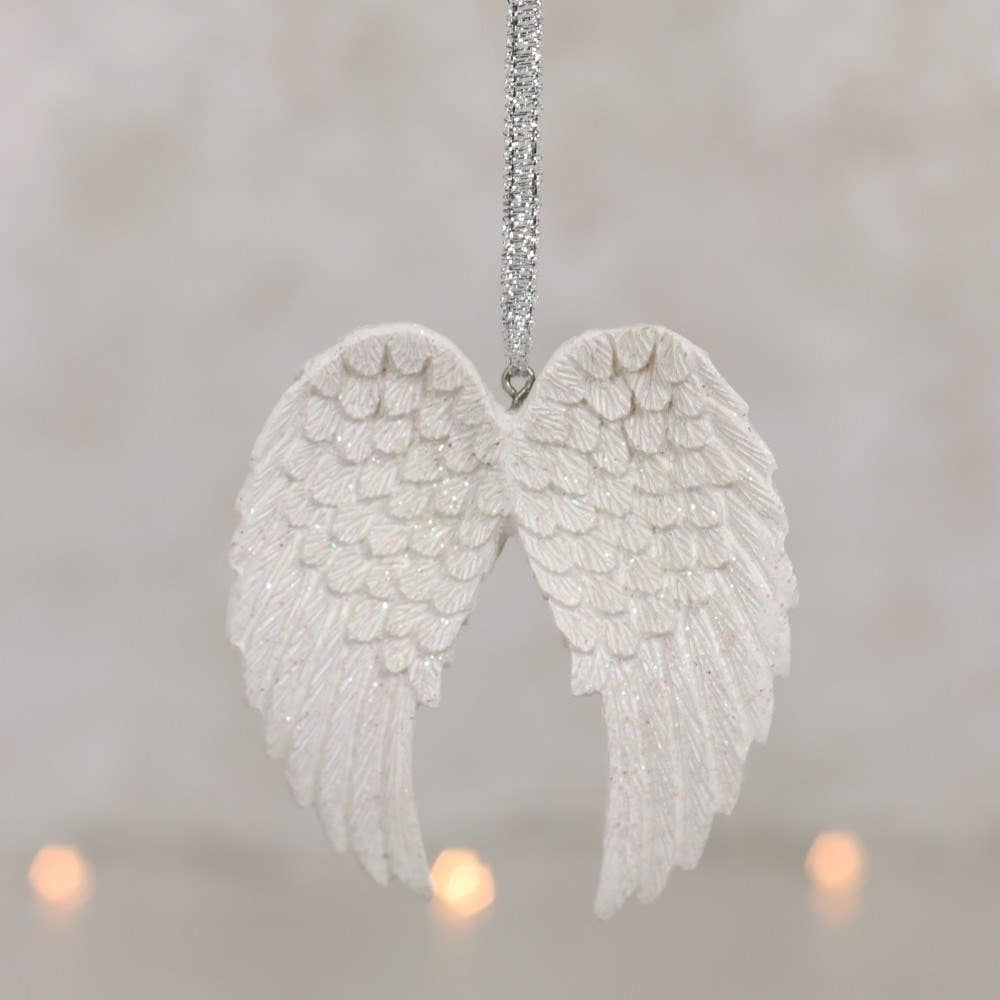 Sequined Angel Wings Hanging Decoration