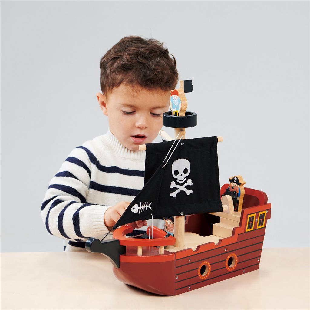 Bateau Pirate en Bois "Fishbones"