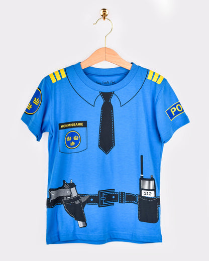 T-shirt Police en coton biologique 110-116 cl 4-6 ans