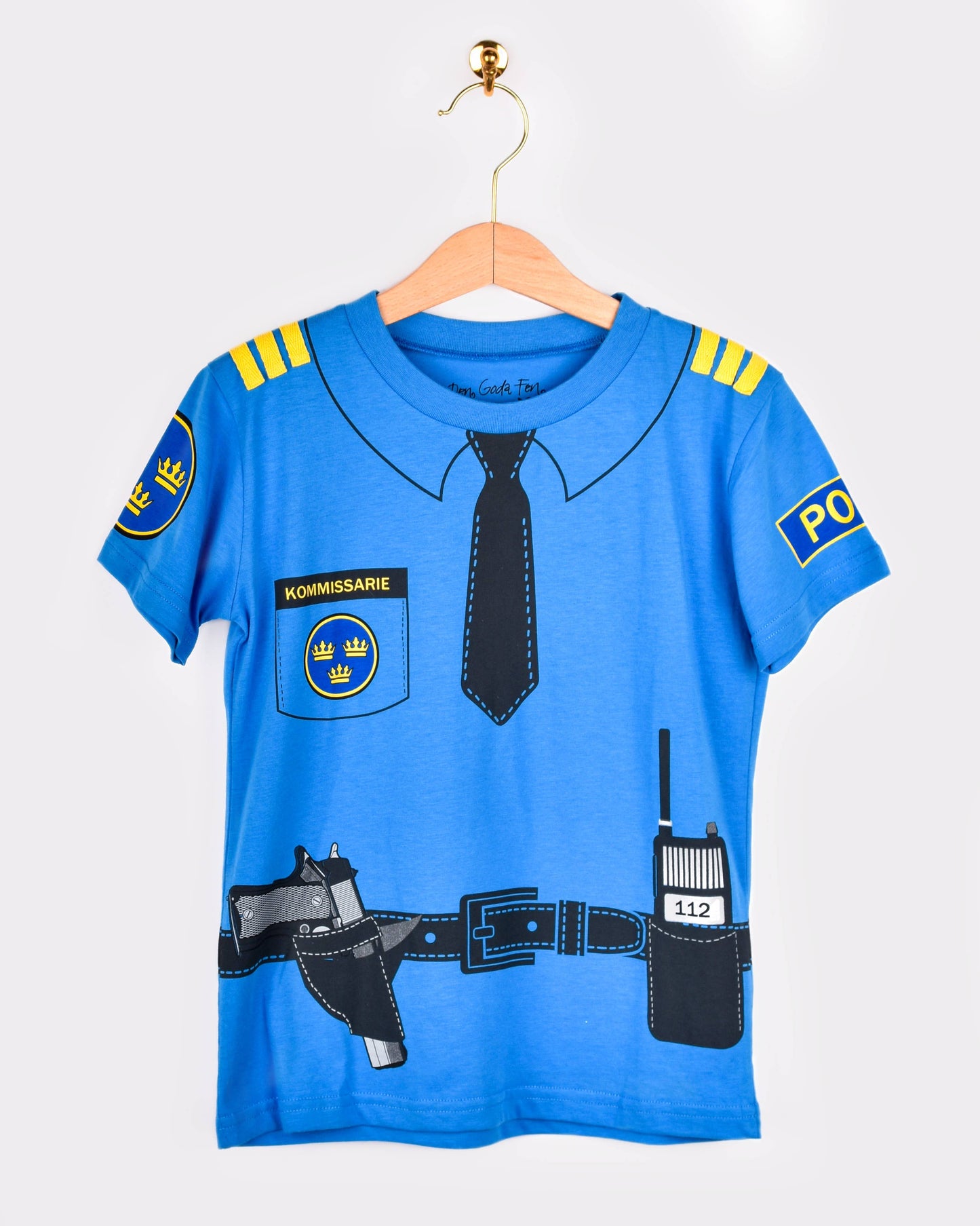 T-shirt Police en coton biologique 98-104 cl 2-4 ans