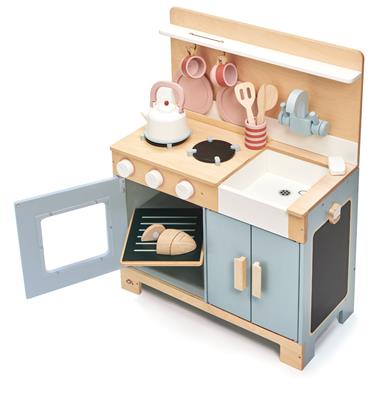 Tender Leaf Jeux de Rôle: CUISINETTE 52x23,5x65cm, avec accessoires, en bois, en boîte 50,8x13,3x41cm, 3+