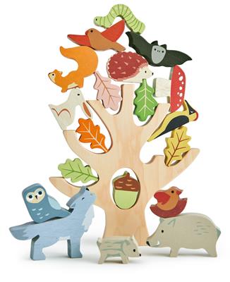 Tender Leaf Premier Âge: FORÊT EMPILABLE 20x8x24cm, en bois, en boîte 18,5x6,5x18cm, 18m+