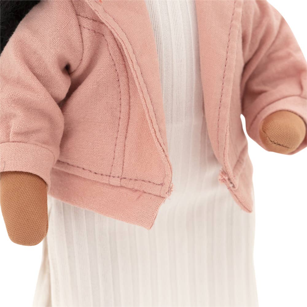 Kledingset: roze jasje 28 cm