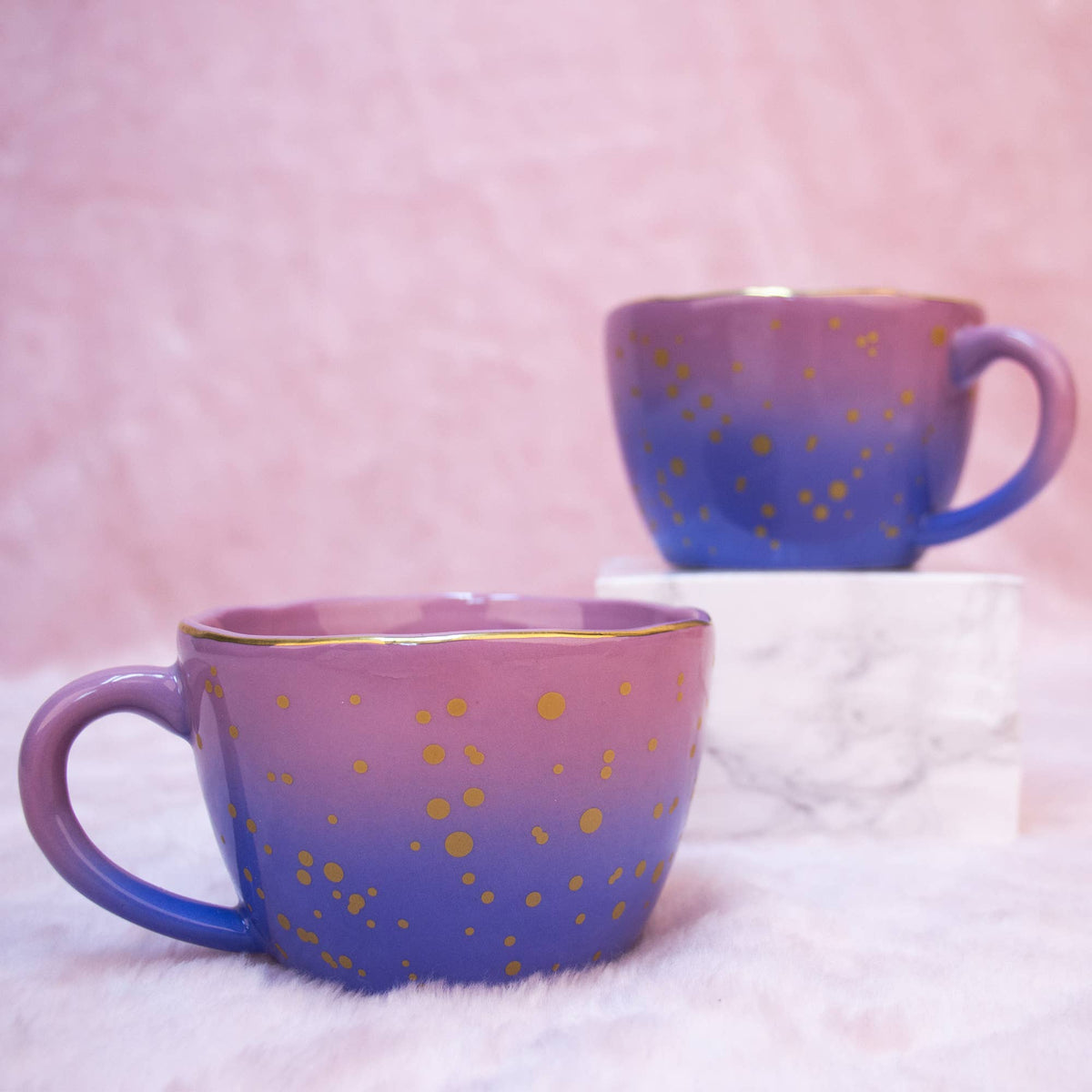 Mug Irrégulier Dégradé de Violet