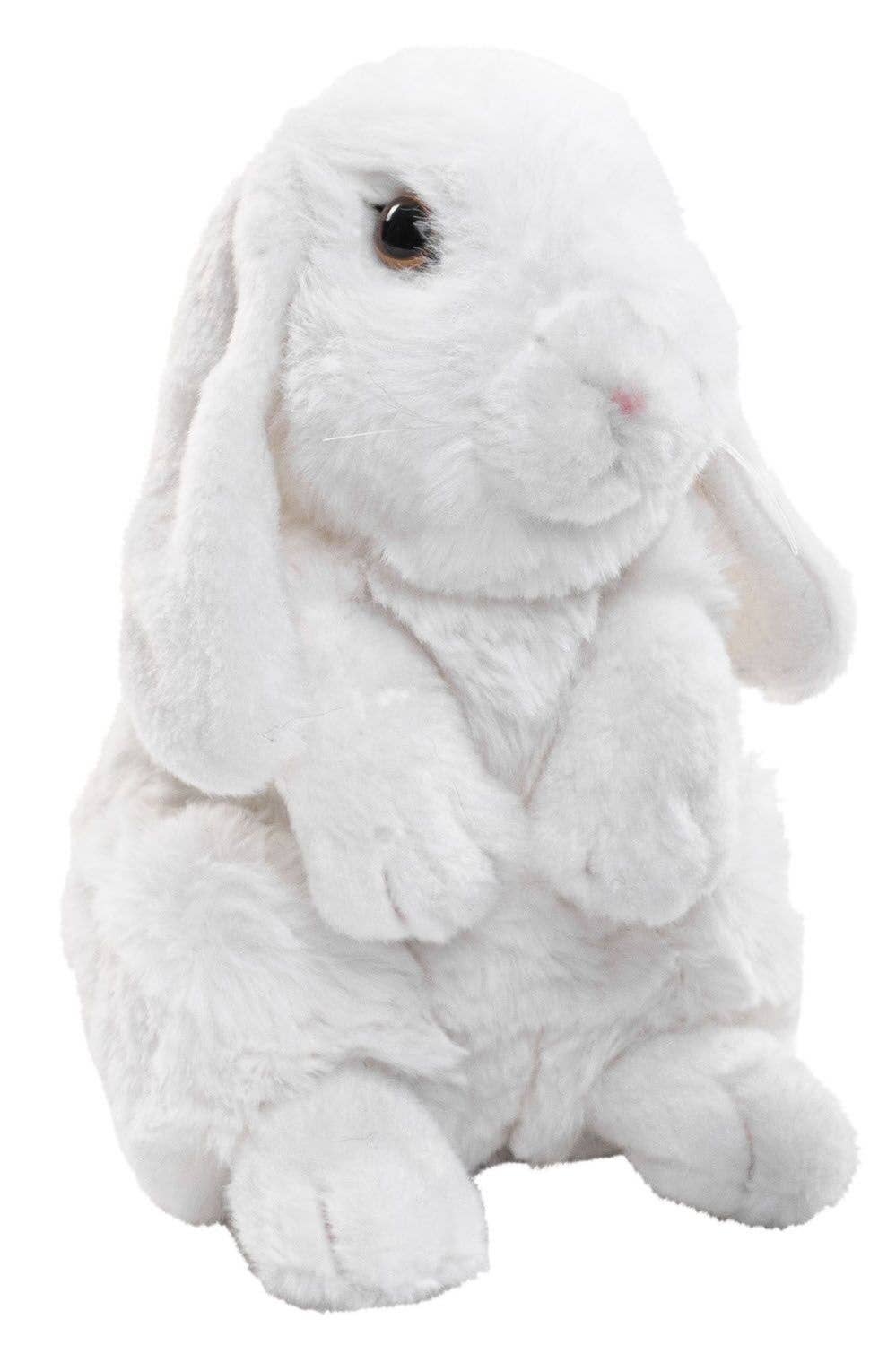 Peluche Lapin Bélier Blanc Assis